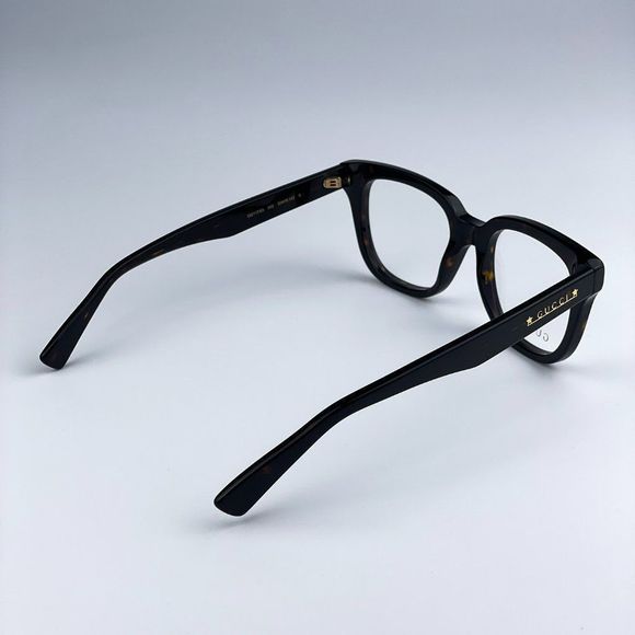 Gucci GG1173O 002 Eyeglasses Dark Havana Square Women - Picture 8 of 12